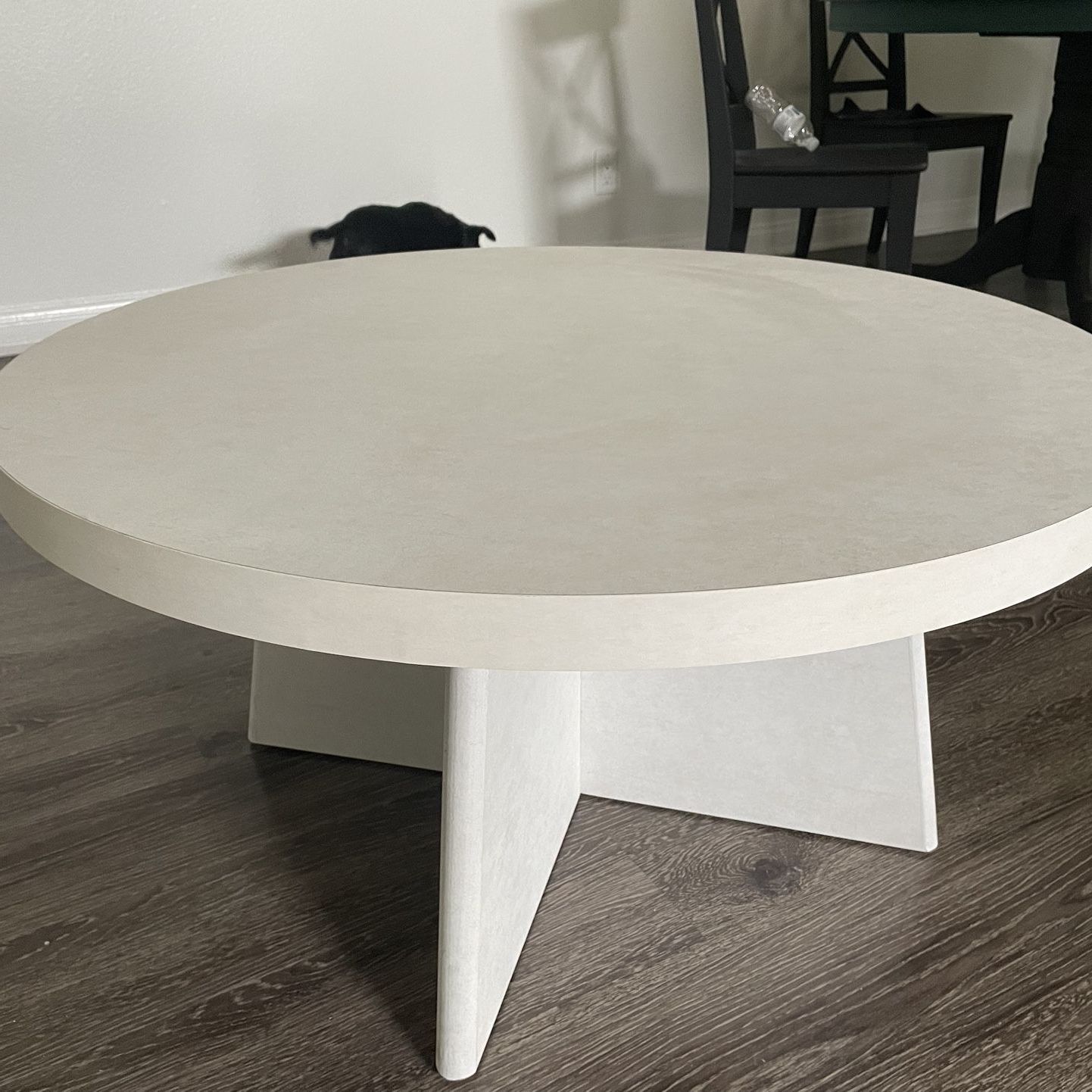 Latest Queer Eye Liam Round Coffee Table For Sale In Huntington Beach, Ca – Offerup Throughout Liam Round Plaster Coffee Tables (View 9 of 10)
