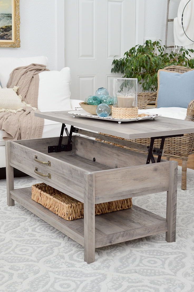 Modern Farmhouse Lift Top Coffee Table (View 4 of 10)