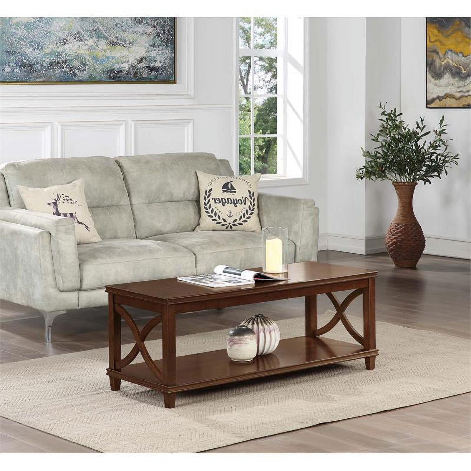 Most Current Espresso Wood Finish Coffee Tables For Pemberly Row Coffee Table In Espresso Wood Finish – Walmart (View 3 of 10)