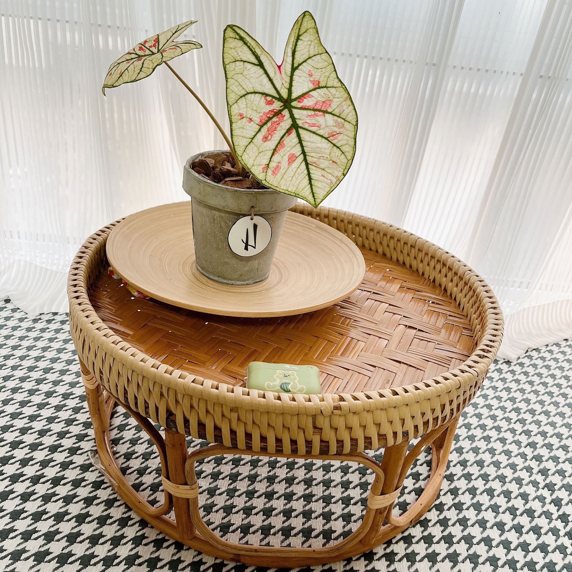 Most Popular Rattan Coffee Tables Throughout Natural Handmade Round Rattan Coffee Table, Coffee Rattan Table, Bohemian  Oval Wicker Side Table,rattan End Table – Etsy (View 6 of 10)