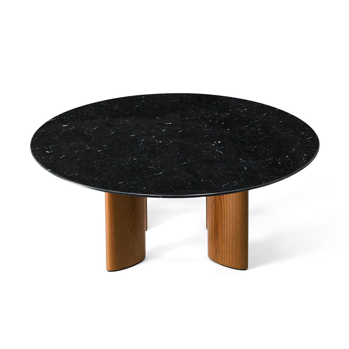 Most Recent Full Black Round Coffee Tables Within Coffee Table, Black Marble Top And Iroko Legs – Carlotta – The Socialite  Family (Photo 7 of 10)