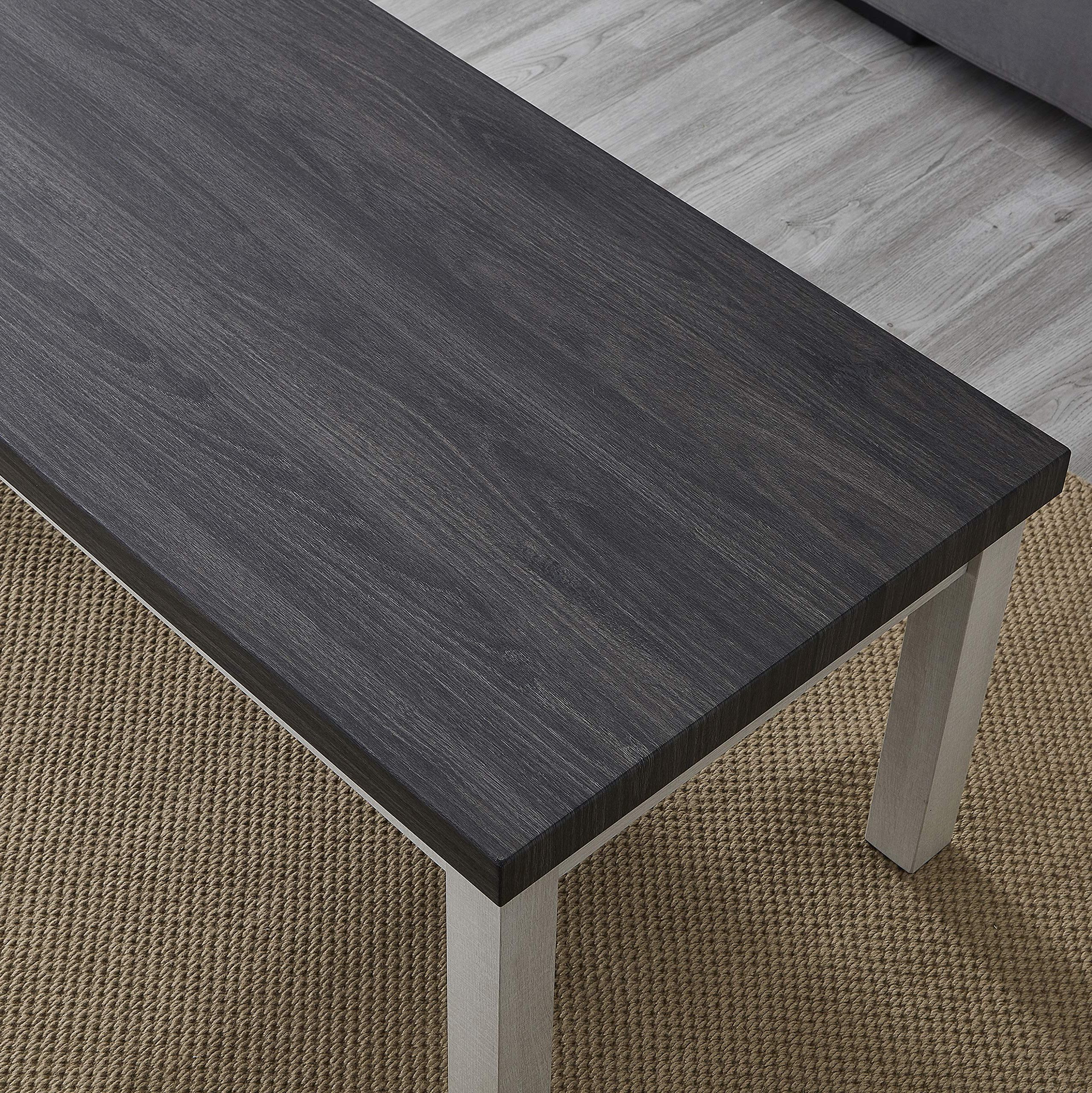 Pemberly Row Replicated Wood Coffee Tables Throughout Recent Amazon: Roundhill Furniture Ronan Two Tone Wood Rectangle Coffee Table,  Gray : Home & Kitchen (Photo 8 of 10)