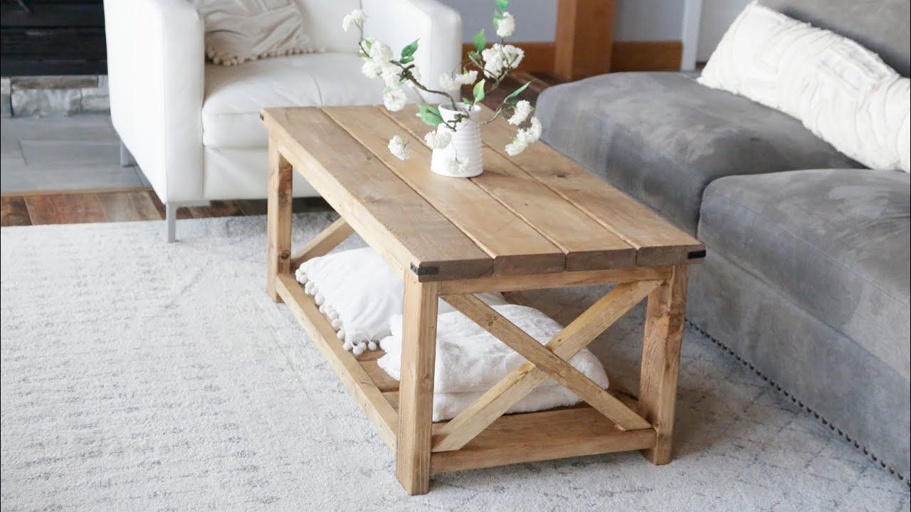Preferred $40 Farmhouse Coffee Table – Easy To Build #anawhite – Youtube For Simple Design Coffee Tables (Photo 1 of 10)