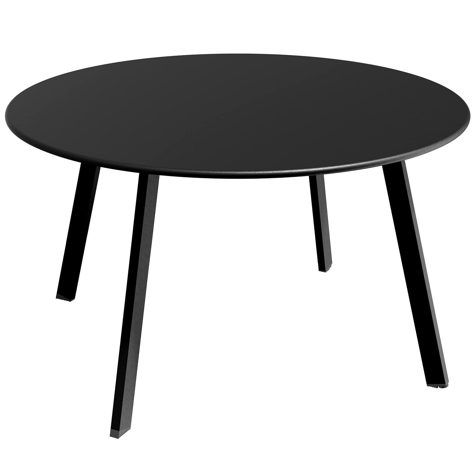 Round Steel Patio Coffee Tables In Most Recently Released Amazon: Grand Patio Round Steel Patio Coffee Table, Weather Resistant  Outdoor Large Side Table,( Black, 1 Pc) : Patio, Lawn & Garden (Photo 2 of 10)