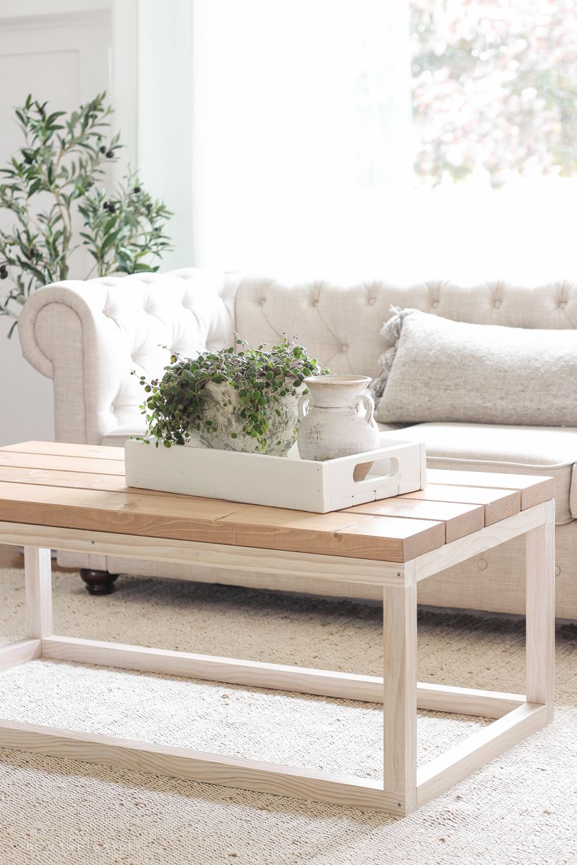 Simple Diy Coffee Table – Love Grows Wild Throughout Popular Simple Design Coffee Tables (View 2 of 10)