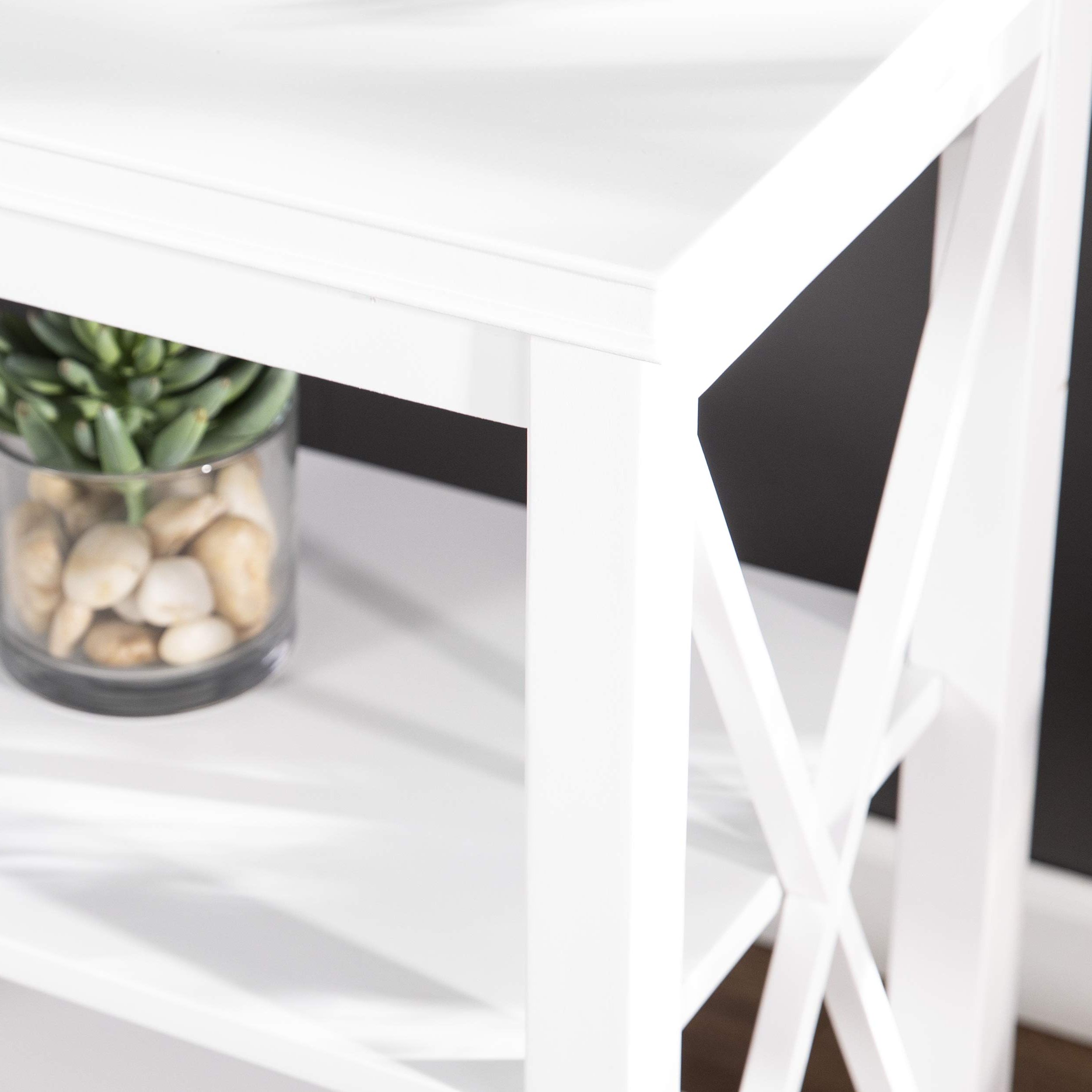 Trendy Southern Enterprises Larksmill Coffee Tables Inside Sei Furniture Larksmill Console Table, White: Buy Online At Best Price In  Uae – Amazon.ae (Photo 9 of 10)