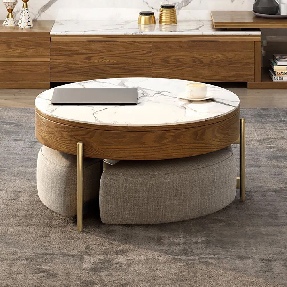 Wayfair Pertaining To Most Popular Coffee Tables With Round Wooden Tops (Photo 4 of 10)