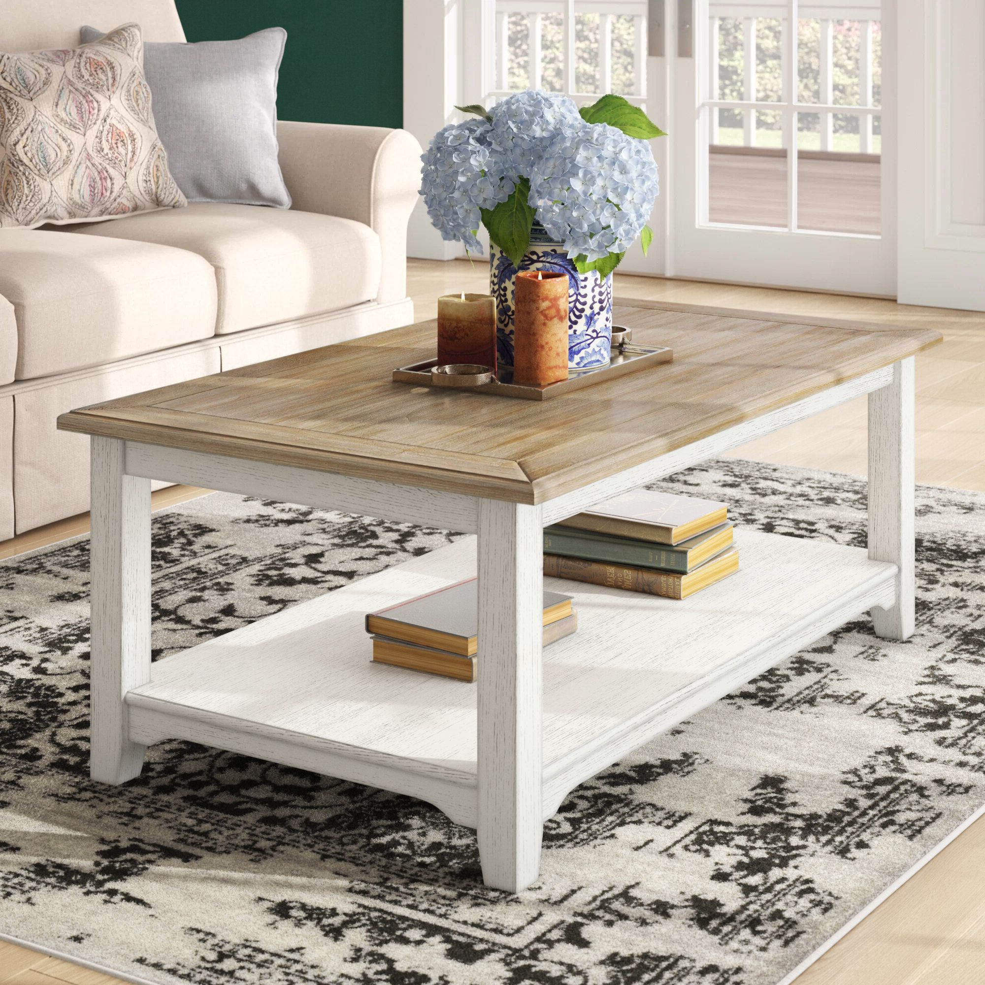 Well Known Lark Manor Chu Rectangular Coffee Table & Reviews – Wayfair Canada Within Rectangle Coffee Tables (Photo 7 of 10)