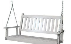 2-person White Wood Outdoor Swings
