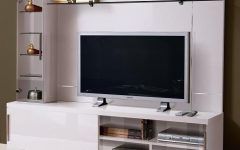 Rfiver Black Tabletop Tv Stands Glass Base