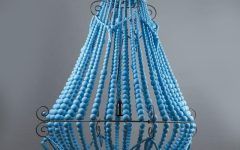 2024 Best of Turquoise Blue Beaded Chandeliers