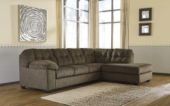2pc Maddox Left Arm Facing Sectional Sofas with Chaise Brown