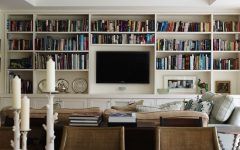 2024 Latest Built in Bookcases with Tv