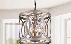 Brushed Champagne Lantern Chandeliers