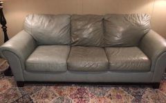Moana Blue Leather Power Reclining Sofa Chairs with Usb