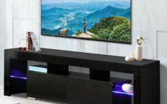 47" Tv Stands High Gloss Tv Cabinet with 2 Drawers