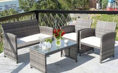 10 Collection of 4pcs Rattan Patio Coffee Tables