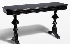 Aged Black Console Tables