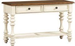 Antique White Distressed Console Tables