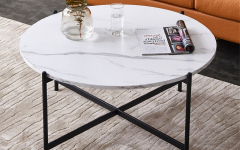 The Best Faux White Marble and Metal Coffee Tables