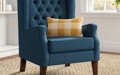  Best 30+ of Allis Tufted Polyester Blend Wingback Chairs