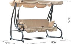 Patio Loveseat Canopy Hammock Porch Swings with Stand