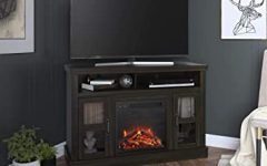 Ameriwood Home Rhea Tv Stands for Tvs Up to 70" in Black Oak