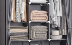 The 10 Best Collection of Wardrobes with Shelf Portable Closet