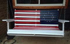American Flag Porch Swings