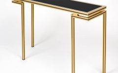 10 Best Collection of Antique Brass Round Console Tables