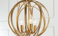 10 Inspirations Antique Gold Three-light Chandeliers