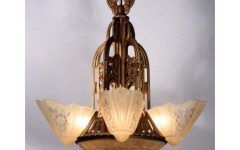10 Collection of Art Glass Chandeliers