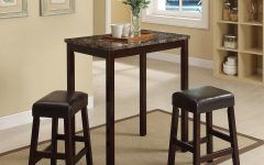 20 Collection of Askern 3 Piece Counter Height Dining Sets (set of 3)