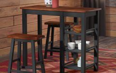 The Best Berrios 3 Piece Counter Height Dining Sets