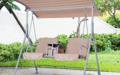 Canopy Patio Porch Swing with Stand