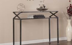 10 Best Collection of Black Round Glass-top Console Tables