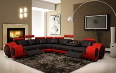 Red Black Sectional Sofas