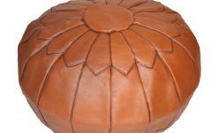 The 10 Best Collection of Brown Moroccan Inspired Pouf Ottomans
