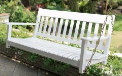 Casual thames White Wood Porch Swings