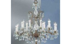 Roman Bronze and Crystal Chandeliers