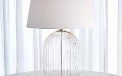 Clear Glass Standing Lamps