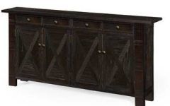 Top 26 of Cora Rose 62.9" Wide 3 Drawer Acacia Wood Sideboards