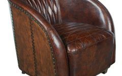 30 Best Collection of Sheldon Tufted Top Grain Leather Club Chairs