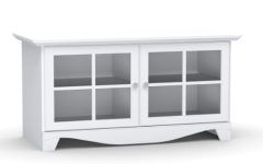 2024 Popular White Glass Tv Stands