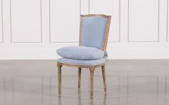 Dining Chairs with Blue Loose Seat