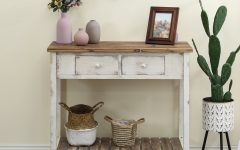 Natural Wood Console Tables