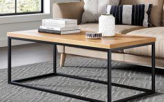 The 10 Best Collection of Gray Wood Black Steel Coffee Tables