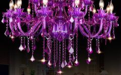 10 Best Ideas Purple Crystal Chandeliers