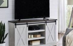 10 Inspirations Glass Shelves Tv Stands for Tvs Up to 65"