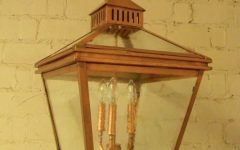 Vintage Copper Lantern Chandeliers